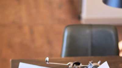 Vintage typewriter on a desk